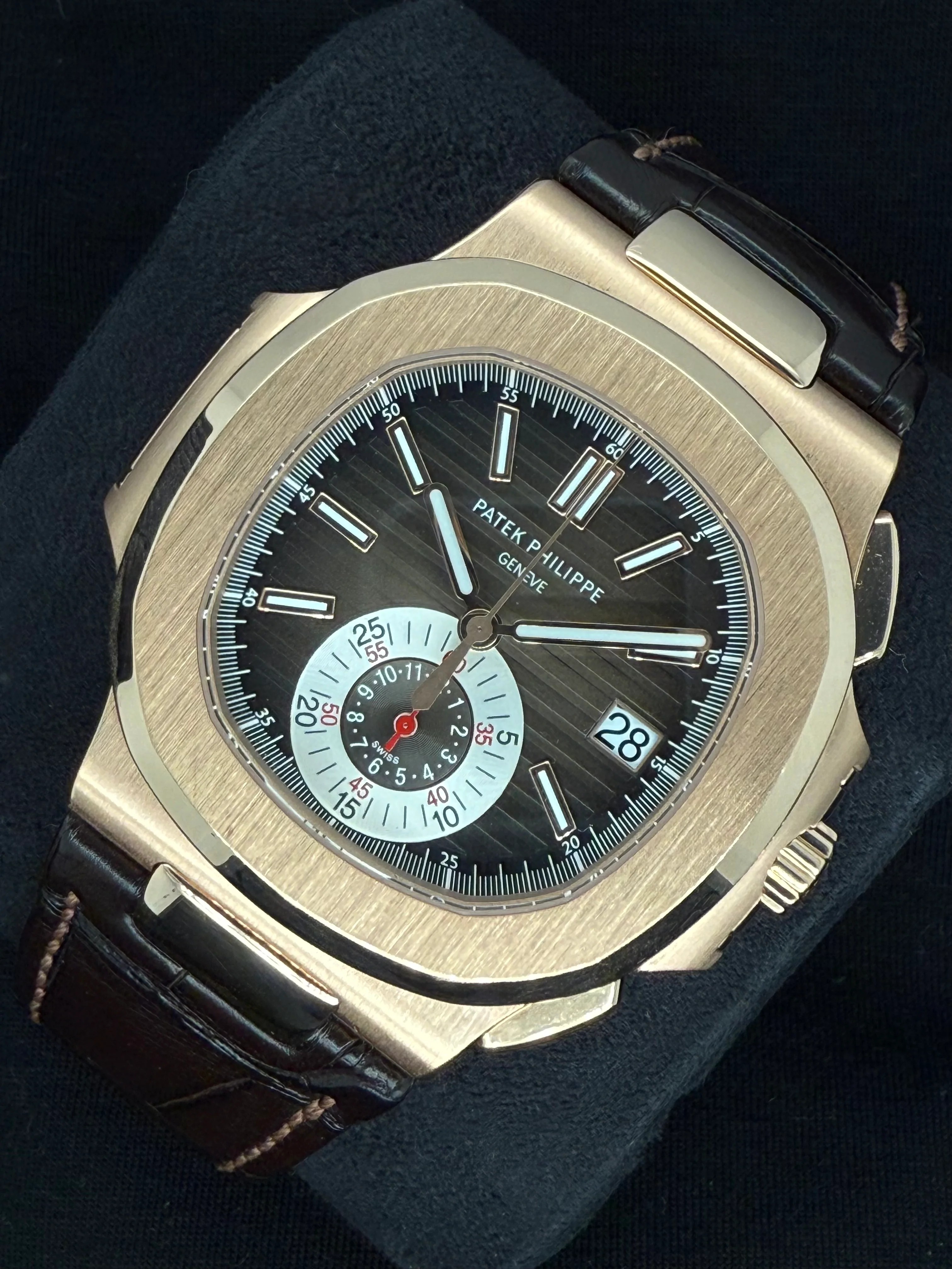 Patek Philippe Nautilus 18ct Rose Gold Brown Dial 5980R-001 | 2014 | 40.5mm - Image 3