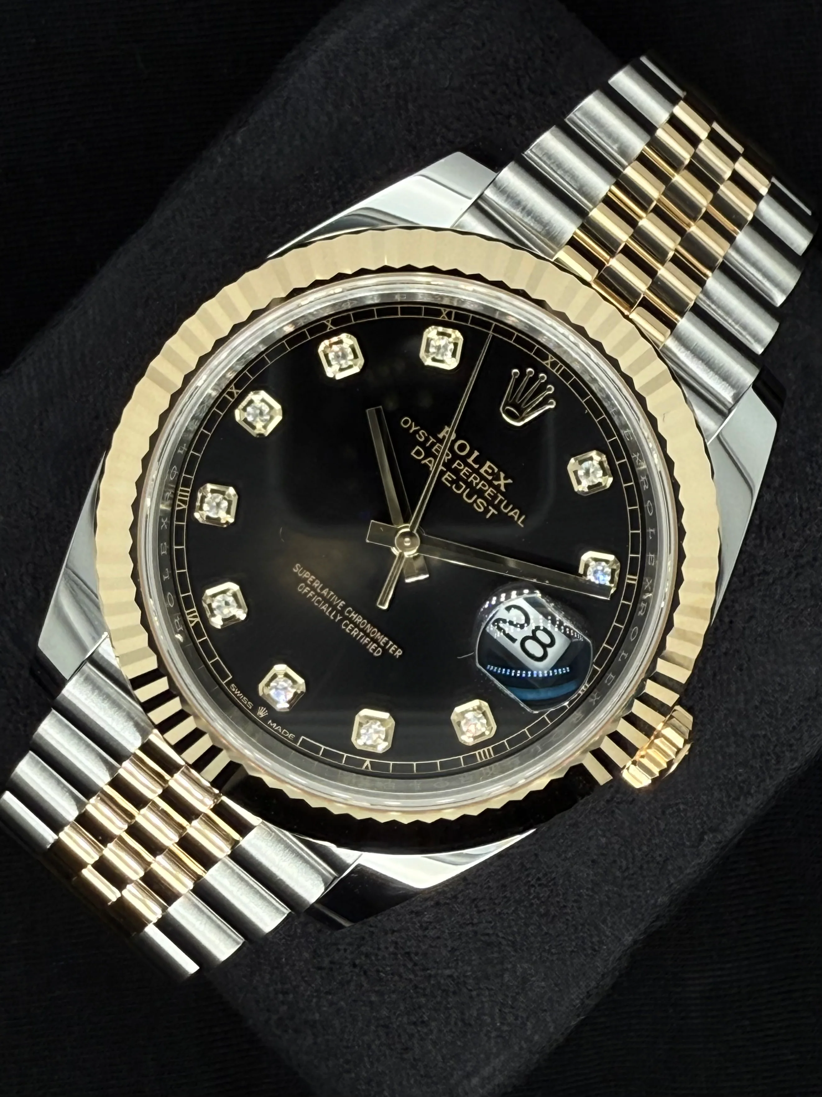 Rolex Datejust 41 Two Tone Black Diamond Dial Jubilee 126333 | 2025 | 41mm - Image 4