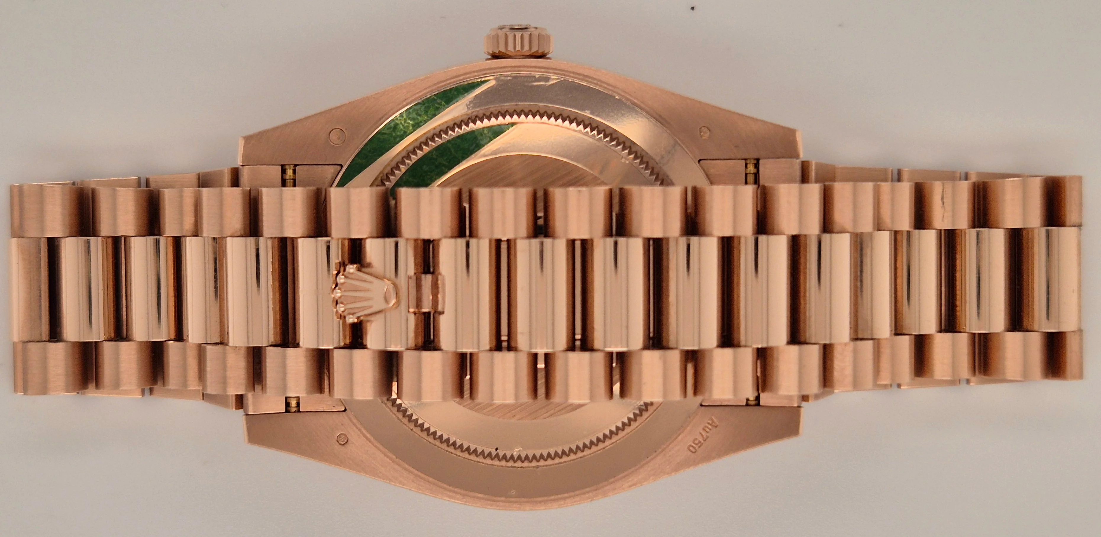 Rolex Day-Date 40 Factory Diamond Bezel Olive Green Roman Dial 228345RBR | 2022 | 40mm - Image 5