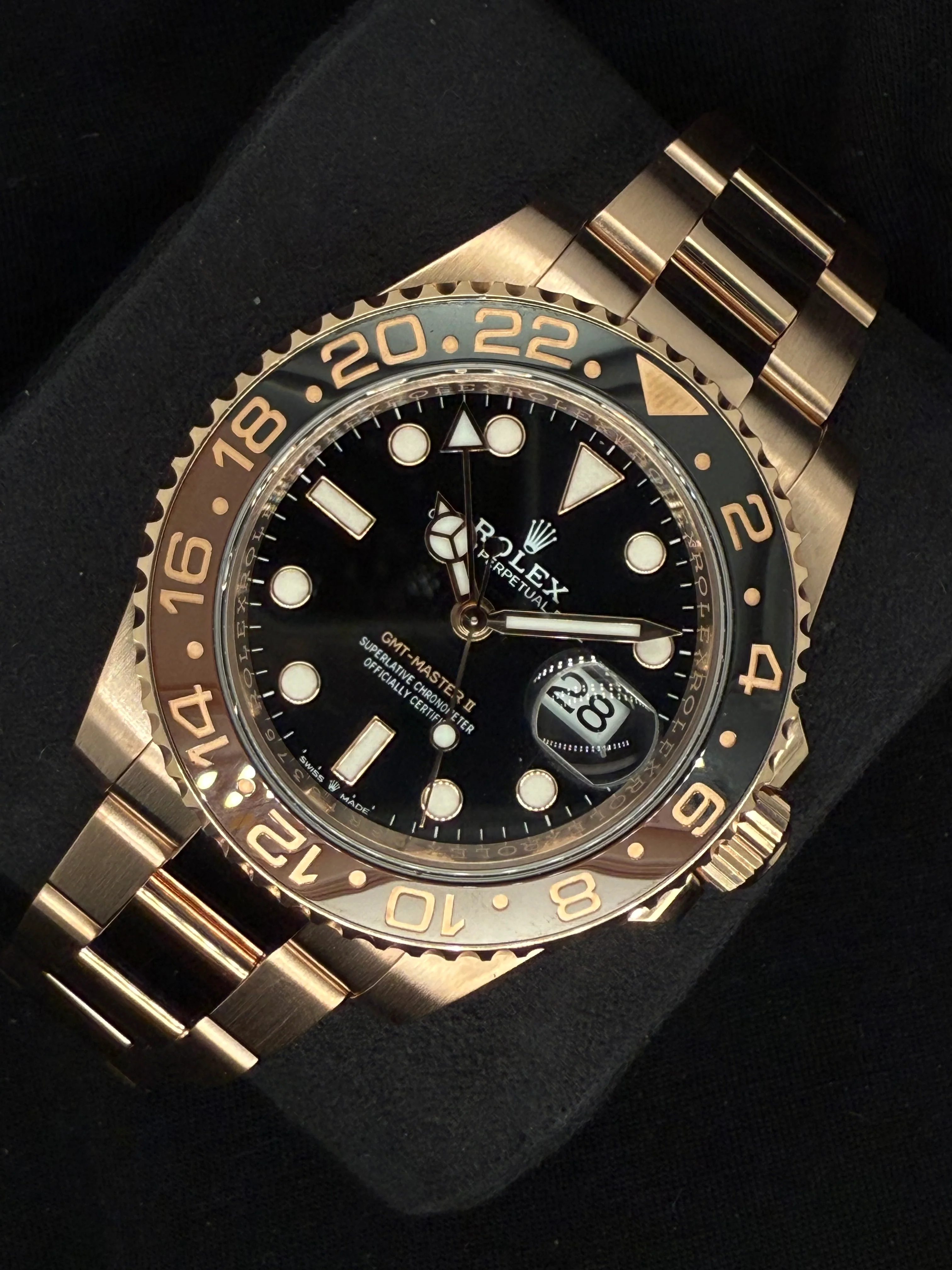 Rolex GMT-Master II 'Rootbeer' 18ct Rose Gold 126715CHNR | 2023 | 40mm - Image 3