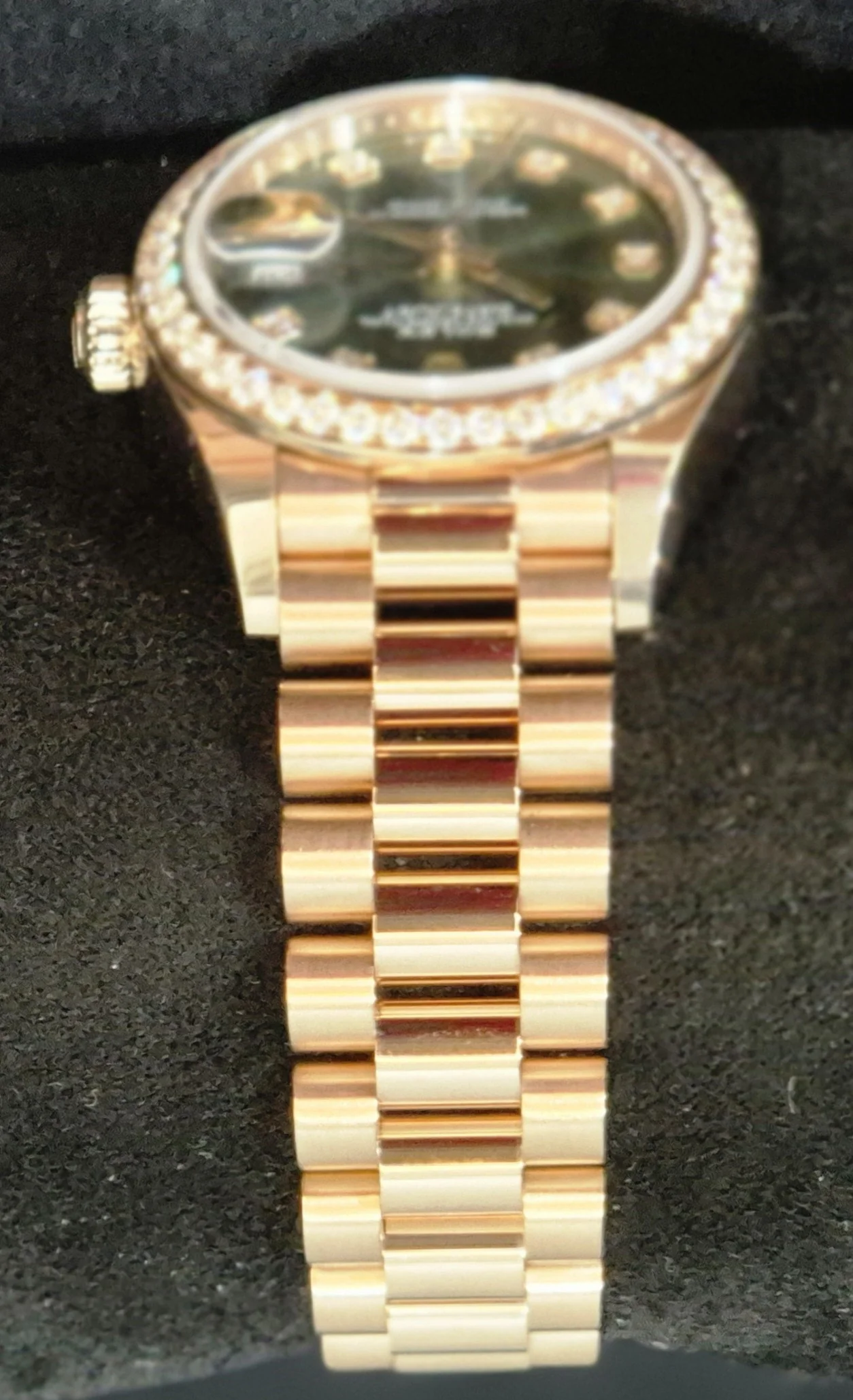Rolex Lady-Datejust Presidential Olive Factory Diamond Set Bezel and Dial 279135RBR | 2023 | 28mm - Image 5