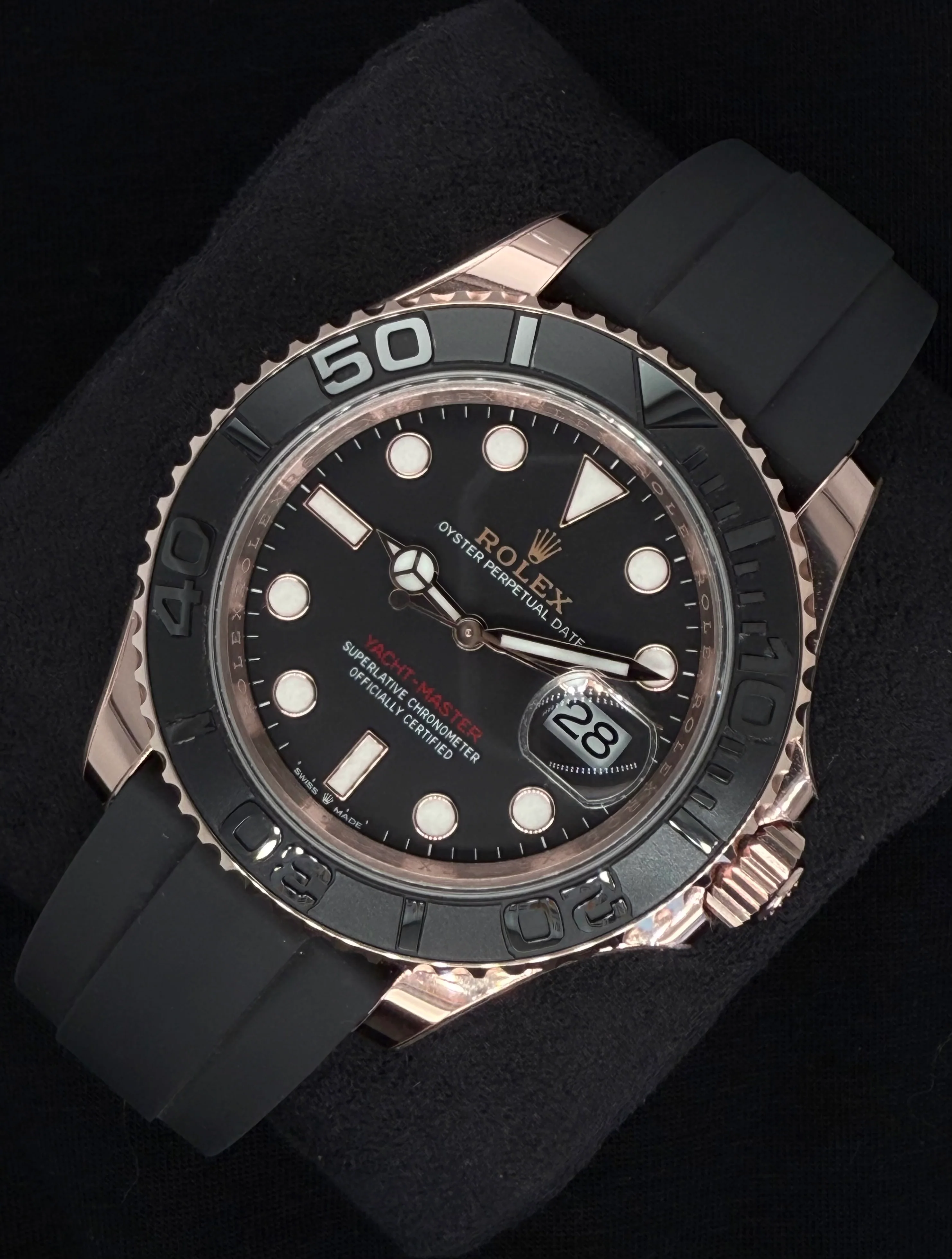Rolex Yacht-Master 40 Black Dial Everose Gold Oysterflex 126655 | 2026 | 40mm - Image 3