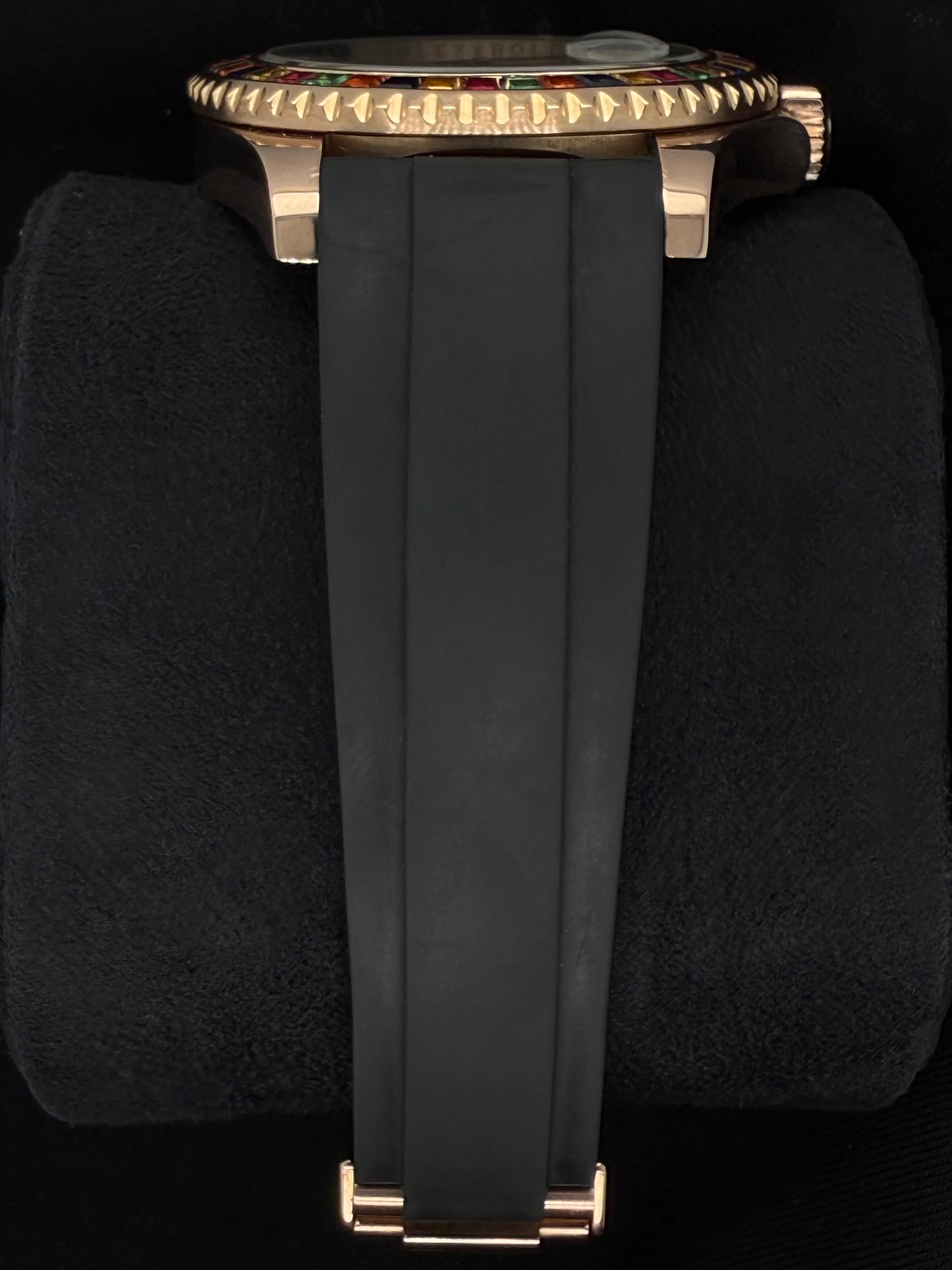 Rolex Yacht-Master 40 Black Dial Everose Gold Oysterflex After-Market Bezel 116655 | 2019 | 40mm - Image 4